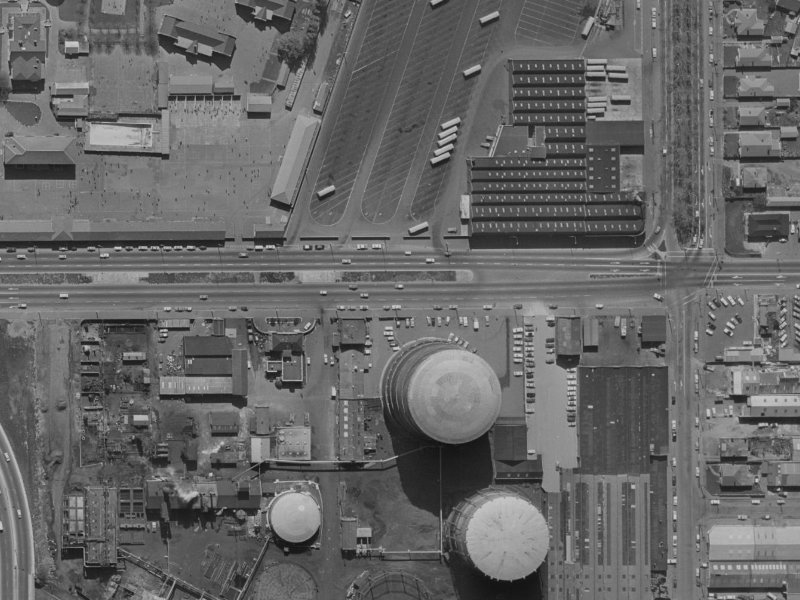 427 Moorhouse Avenue from the air, 1970-1974