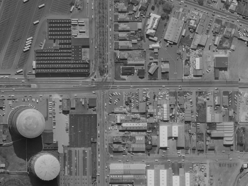 491 Moorhouse Avenue from the air, 1970-1974