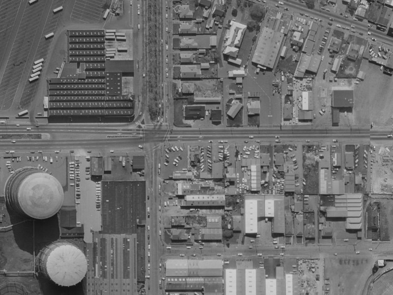 495 Moorhouse Avenue from the air, 1970-1974