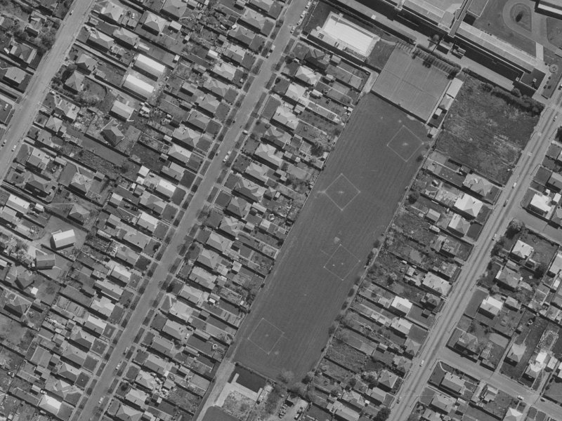 54 Ryan Street from the air, 1970-1974