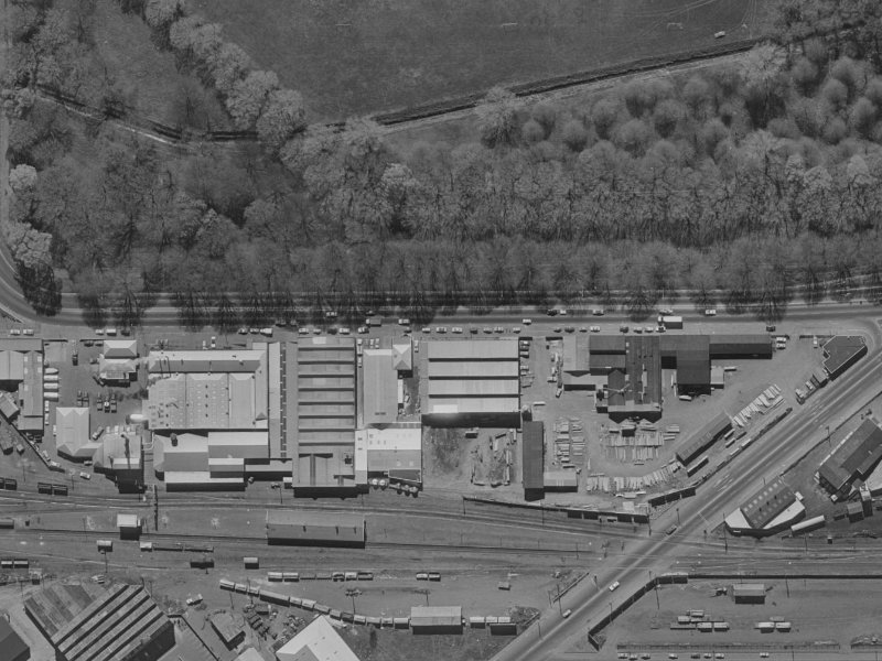 22A Moorhouse Avenue from the air, 1970-1974