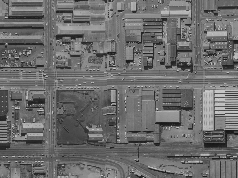 210 Moorhouse Avenue from the air, 1970-1974