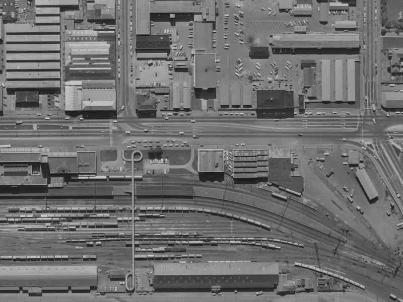 414 Moorhouse Avenue from the air, 1970-1974