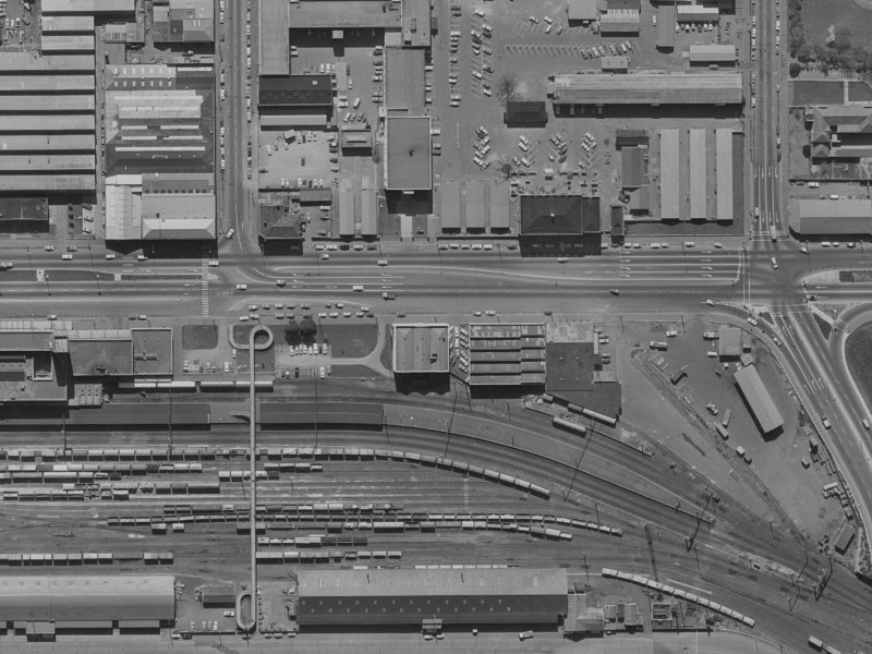 414-416 Moorhouse Avenue from the air, 1970-1974
