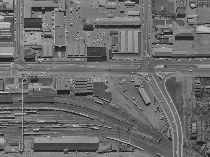 432 Moorhouse Avenue from the air, 1970-1974
