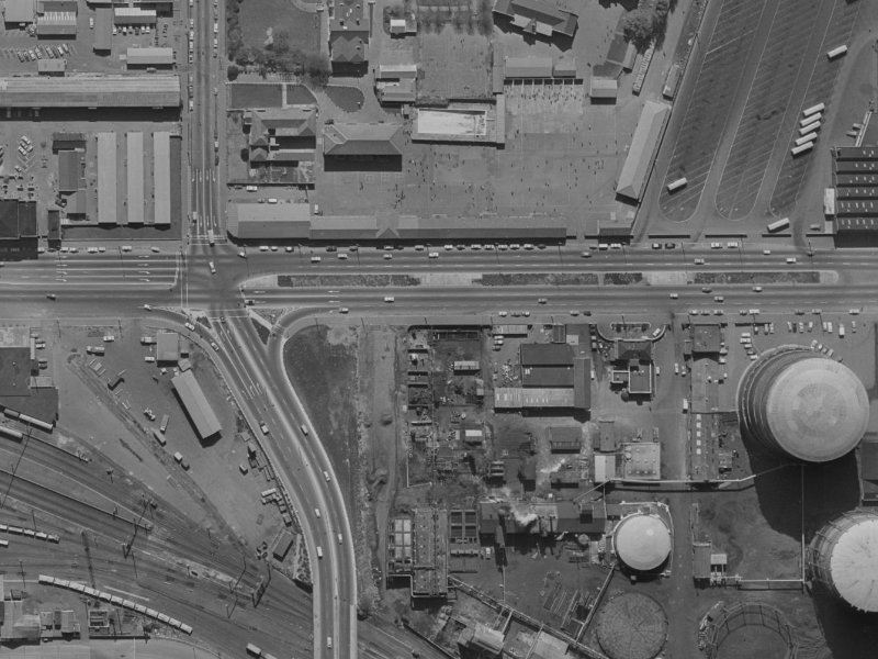458 Moorhouse Avenue from the air, 1970-1974