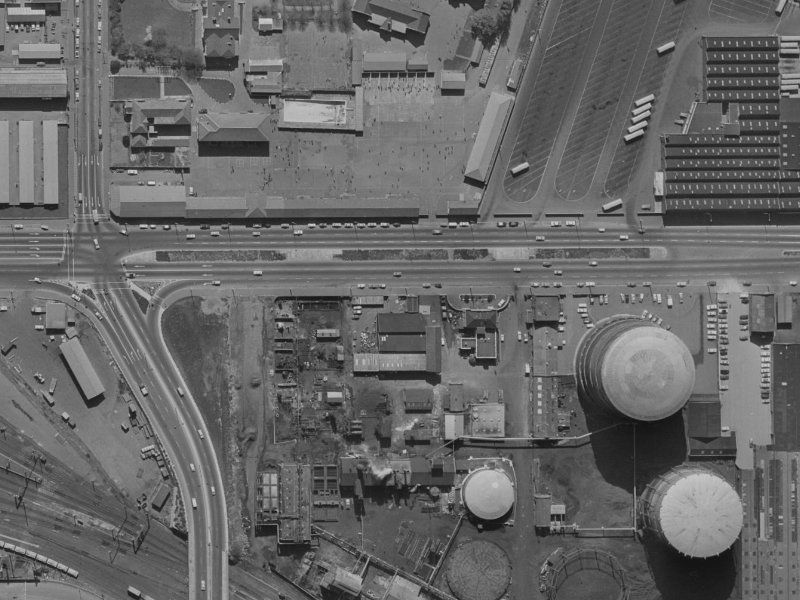 460B Moorhouse Avenue from the air, 1970-1974