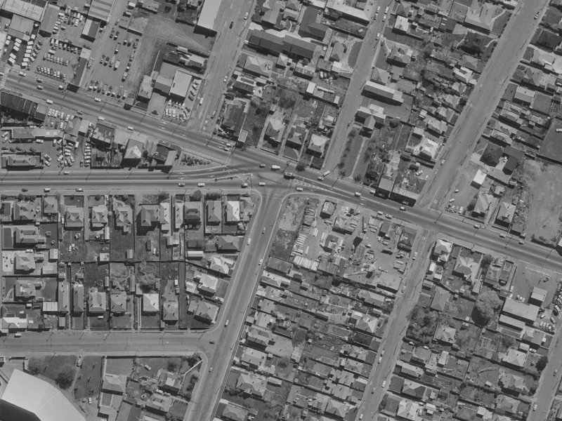 242A Ferry Road from the air, 1970-1974