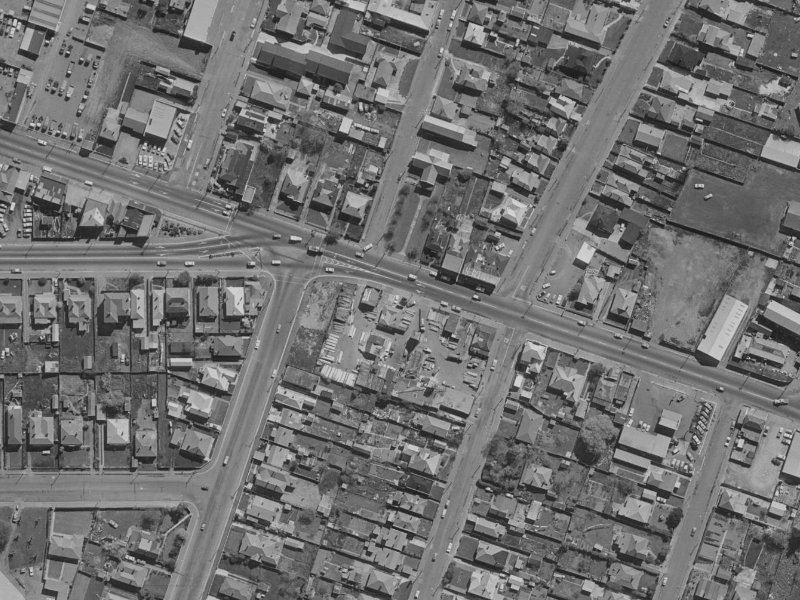 242C Ferry Road from the air, 1970-1974