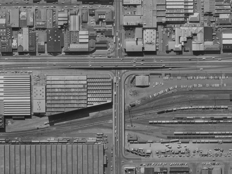 302 Moorhouse Avenue from the air, 1970-1974