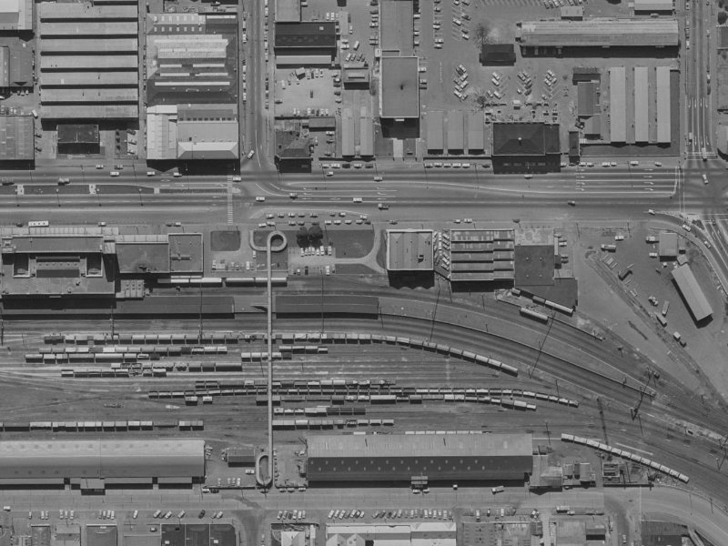 11 Washington Way from the air, 1970-1974