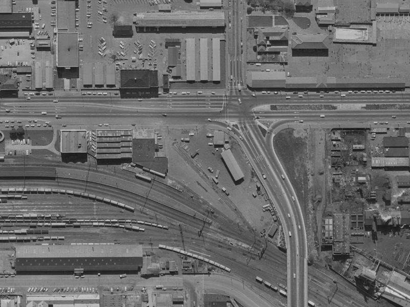 426-444 Moorhouse Avenue from the air, 1970-1974