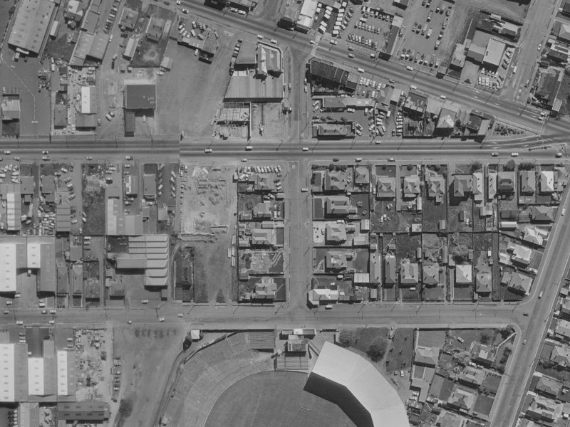 Lancaster Street from the air, 1970-1974