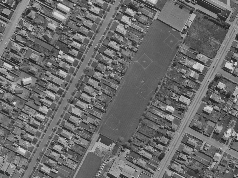 44A Ryan Street from the air, 1970-1974
