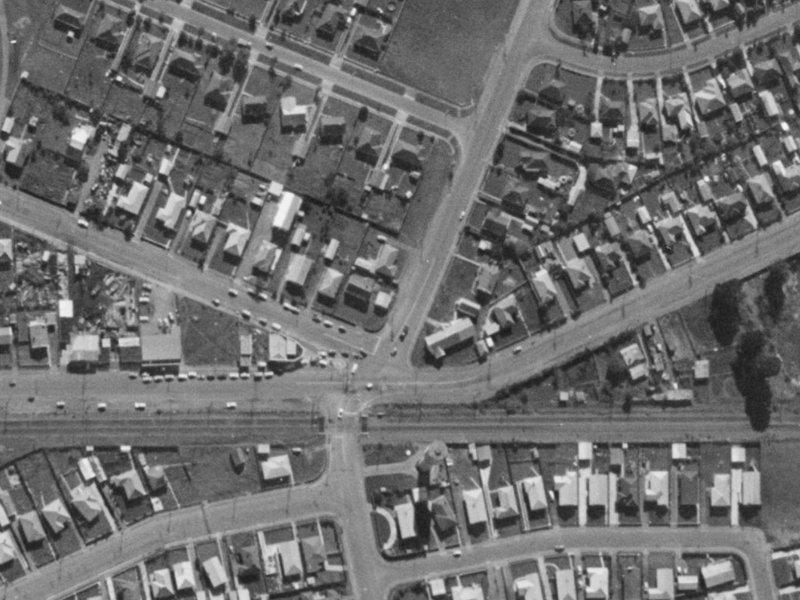 3 Gilberthorpes Road from the air, 1970-1974