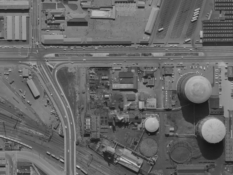 460a Moorhouse Avenue from the air, 1970-1974