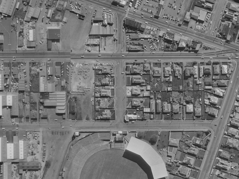 14 Lancaster Street from the air, 1970-1974
