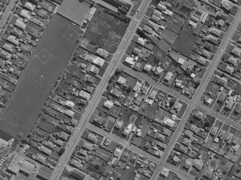 Aldwins Road from the air, 1970-1974