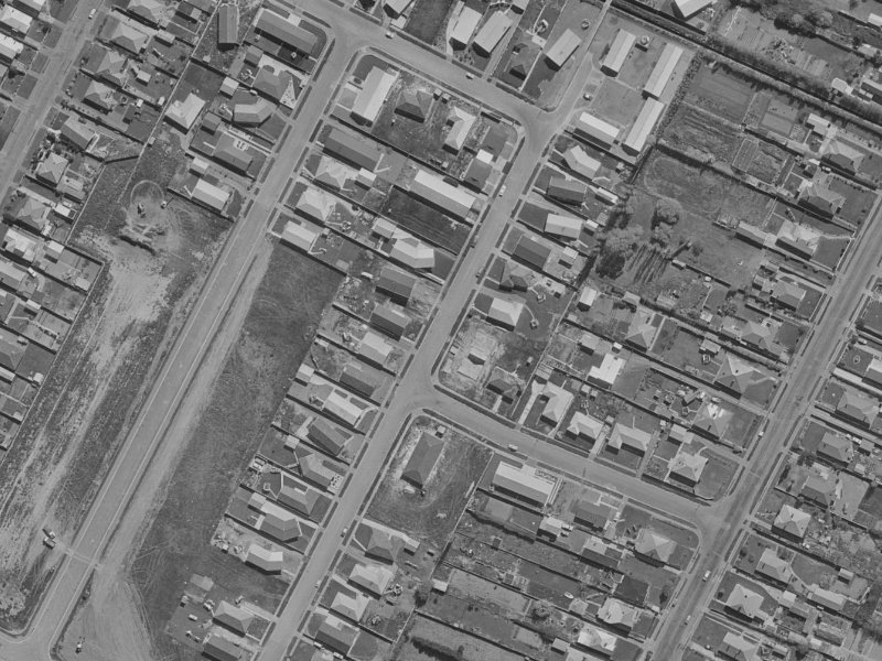 45E Arran Crescent from the air, 1970-1974