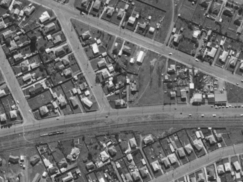 2A Fulham Street from the air, 1970-1974