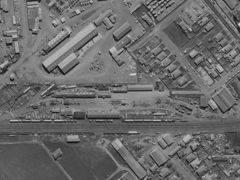 Oshannessey Place from the air, 1970-1974