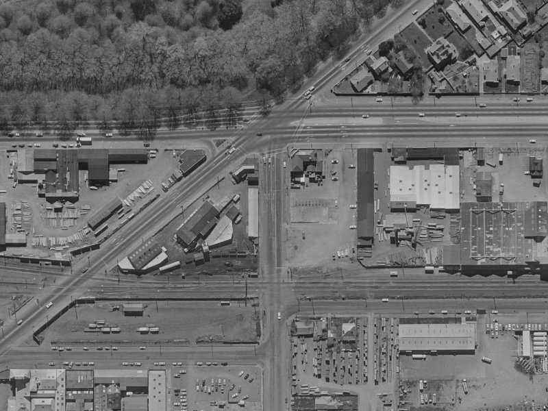 60 Grove Road from the air, 1970-1974