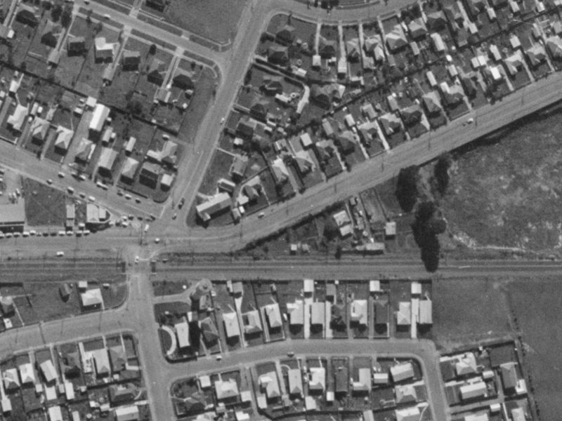 302 Waterloo Road from the air, 1970-1974