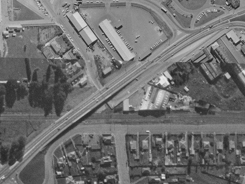 193 State Highway 73A from the air, 1970-1974