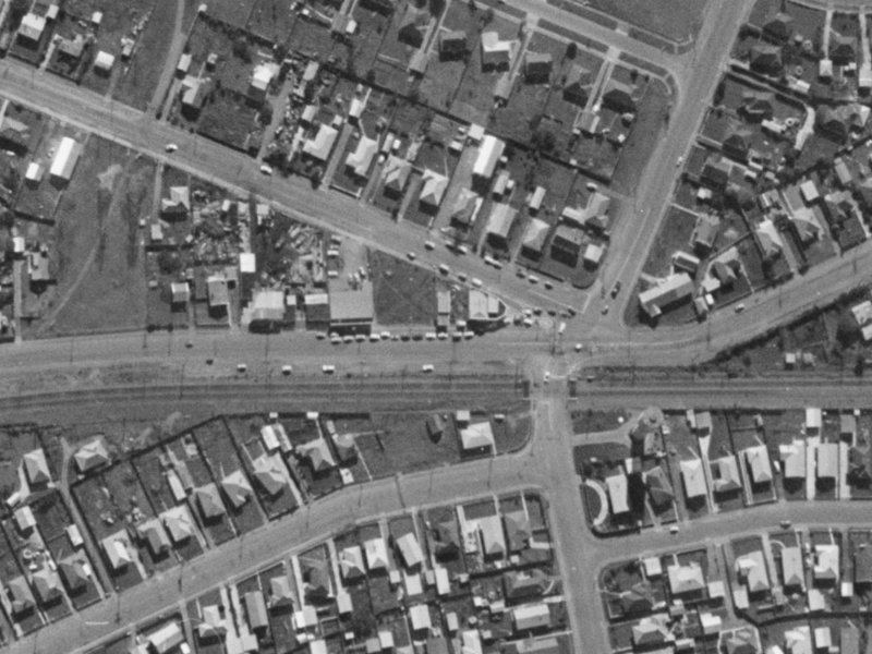 308B Waterloo Road from the air, 1970-1974