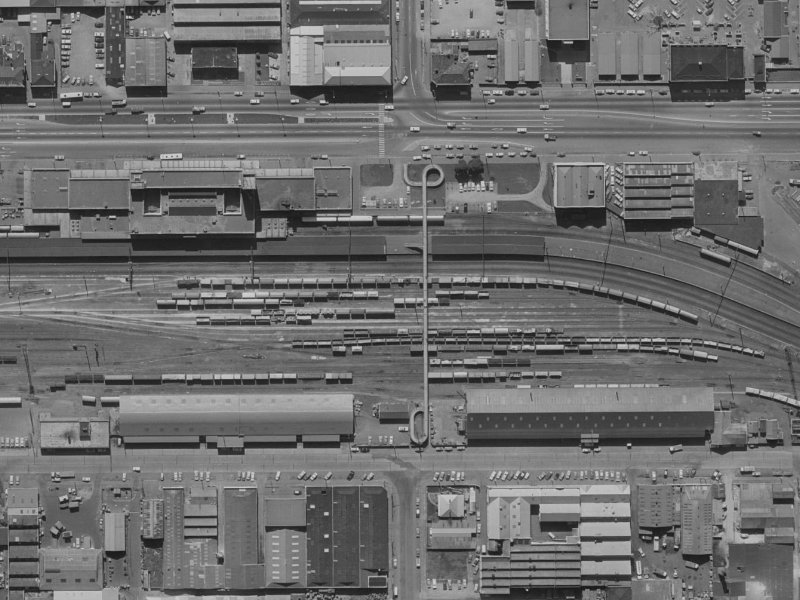 109-113 Gasson Street from the air, 1970-1974