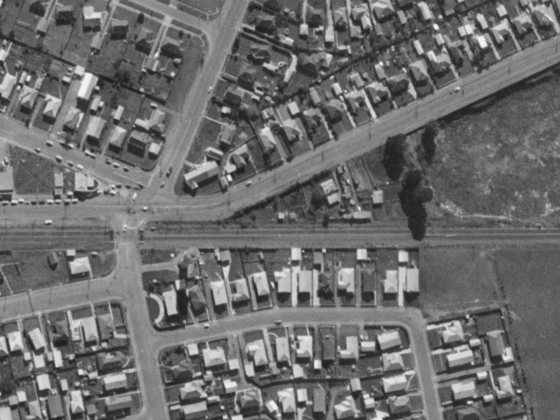 253 Waterloo Road from the air, 1970-1974