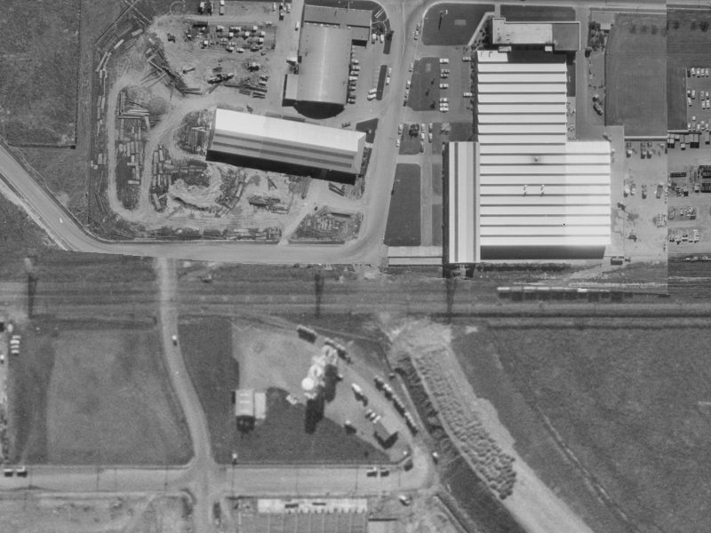 19-21 Cable Street from the air, 1970-1974