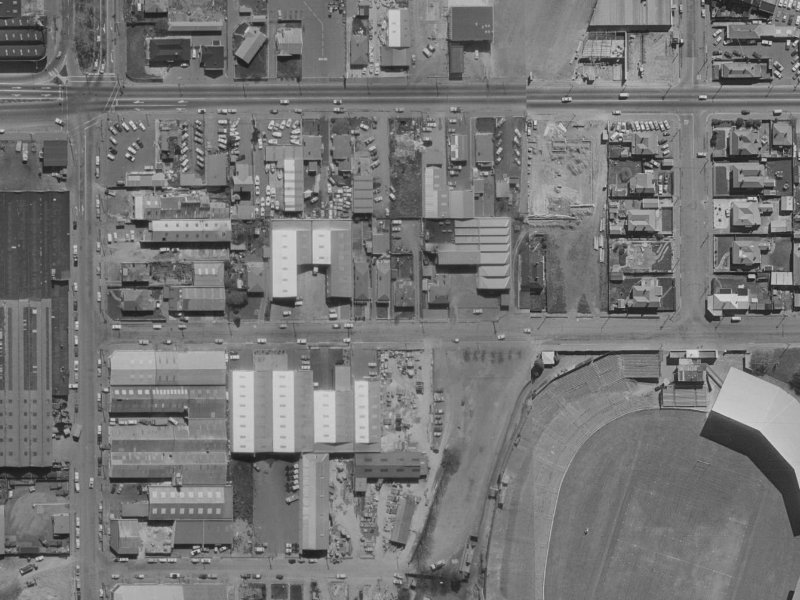 25 Stevens Street from the air, 1970-1974