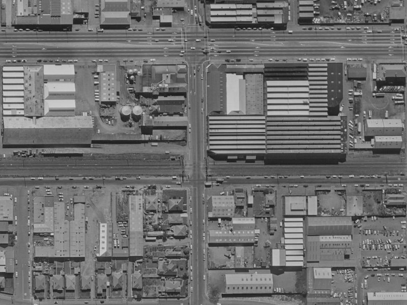 141 Antigua Street from the air, 1970-1974