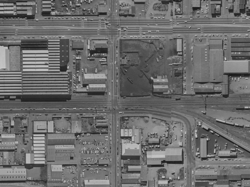 135-137 Montreal Street from the air, 1970-1974