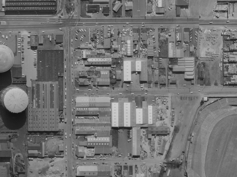 13 Stevens Street from the air, 1970-1974