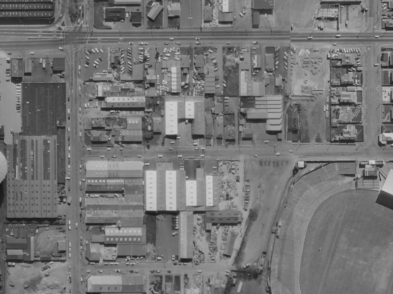 22 Stevens Street from the air, 1970-1974