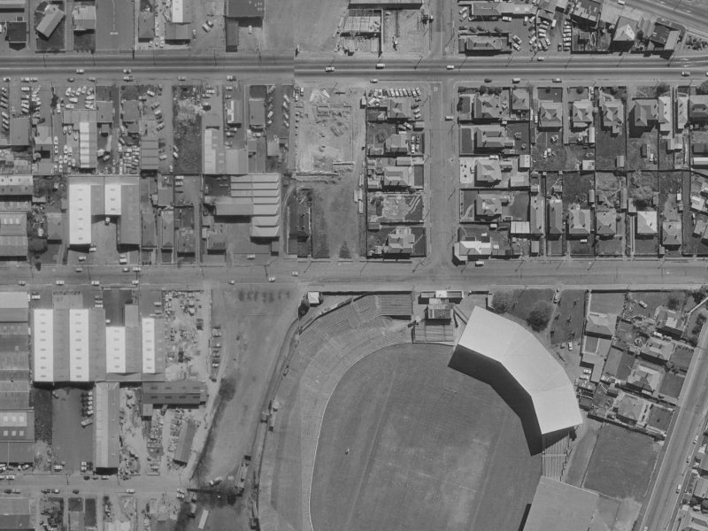 47 Stevens Street from the air, 1970-1974