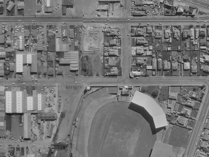 49 Stevens Street from the air, 1970-1974