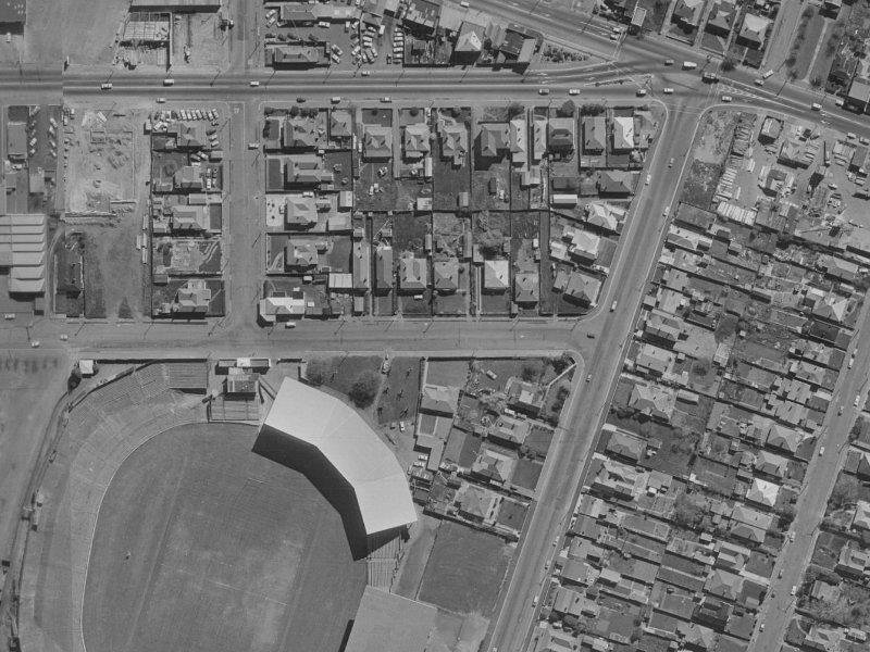 73 Stevens Street from the air, 1970-1974