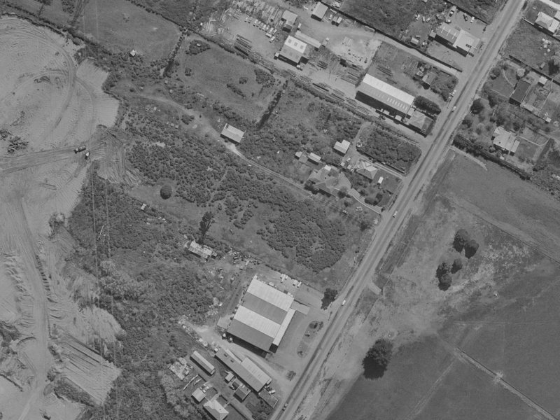 613 Edison Place from the air, 1970-1974
