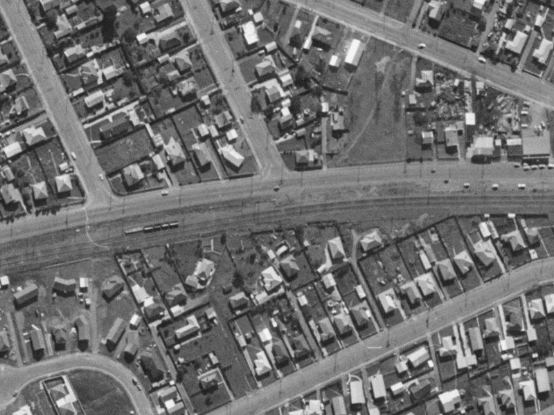 137 Foremans Road from the air, 1970-1974