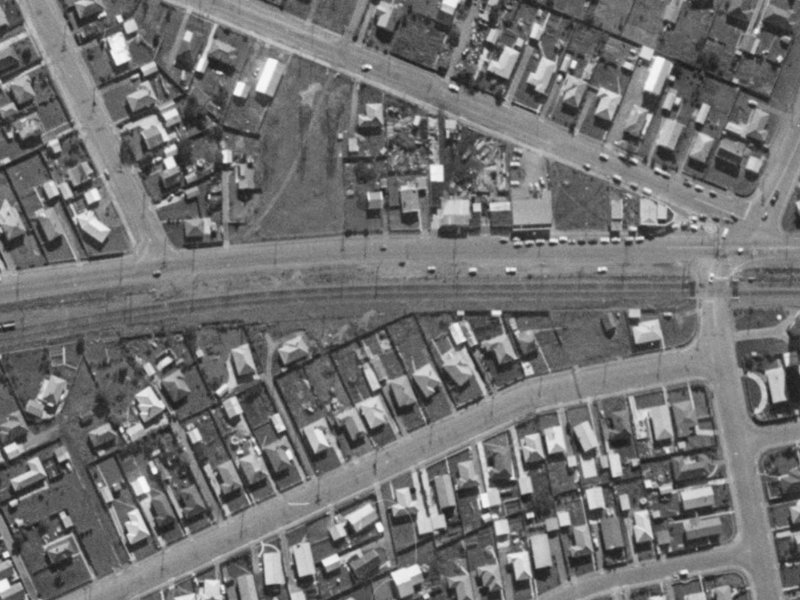 157 Foremans Road from the air, 1970-1974