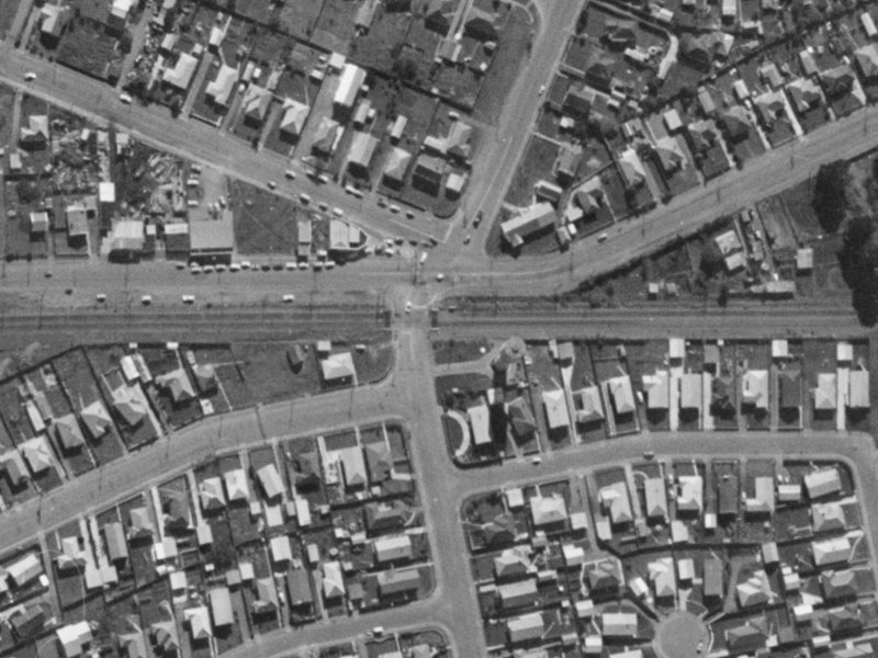 36 Parker Street from the air, 1970-1974