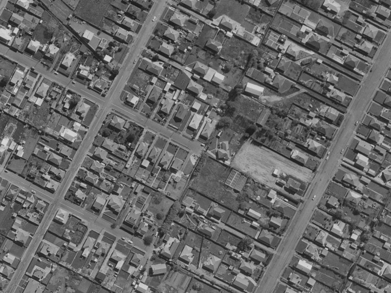 38 Bass Street from the air, 1970-1974