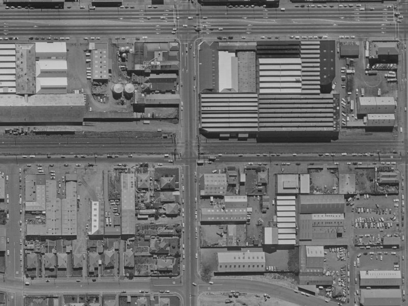192 Hazeldean Road from the air, 1970-1974