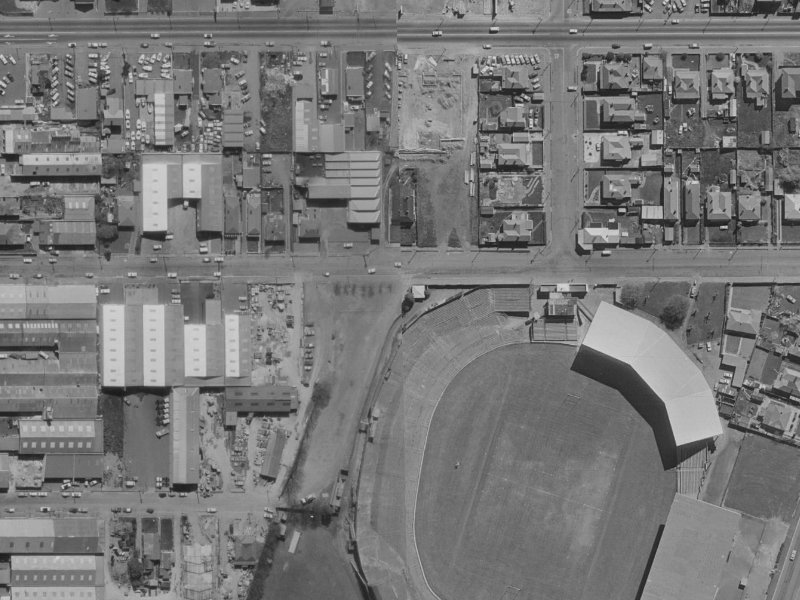 Stevens Street from the air, 1970-1974