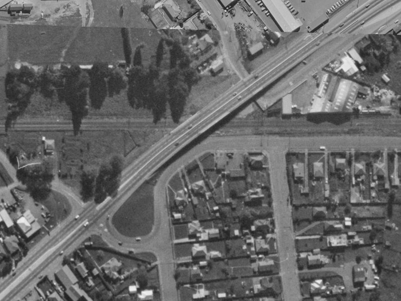 Hayton Road from the air, 1970-1974