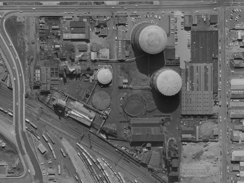 Iversen Terrace from the air, 1970-1974