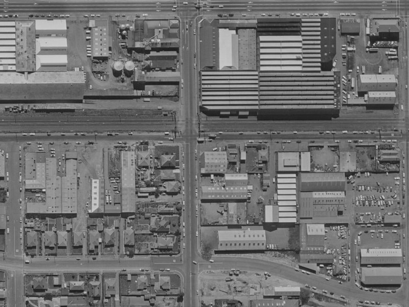 192 Hazeldean Road from the air, 1970-1974